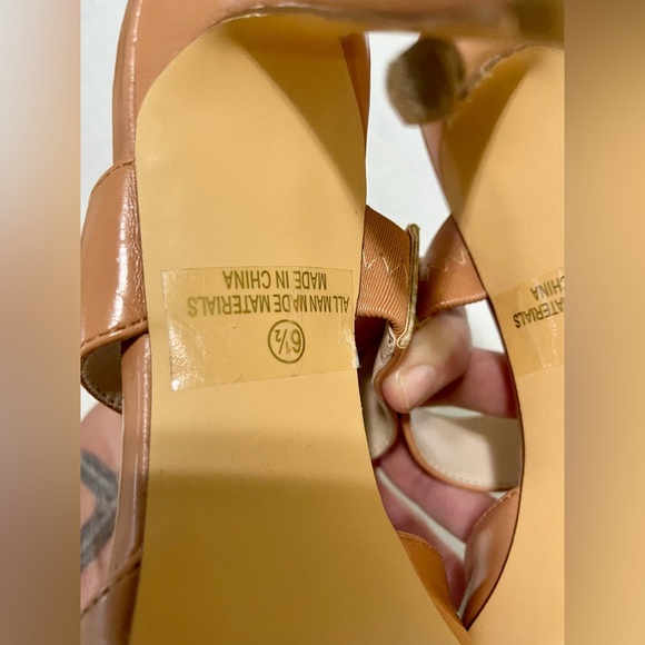 Lulus Faire Tan Pointed-Toe Mules size 6.5 - Picture 8 of 11